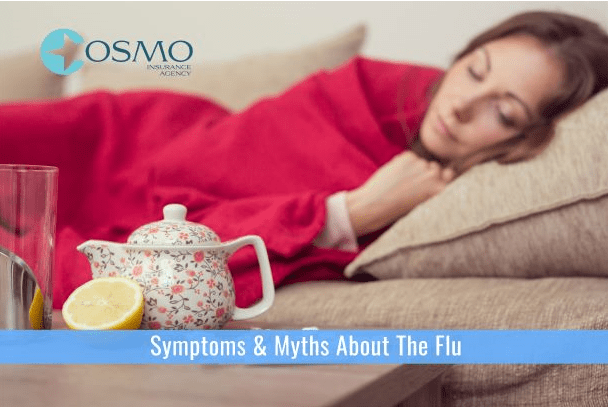 woman sick with flu